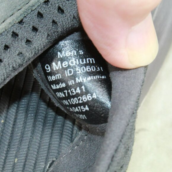 LL Bean Swift River Gray Suede Slip On Perforated Sports Flip-Flops Size 9 M - Picture 7 of 9